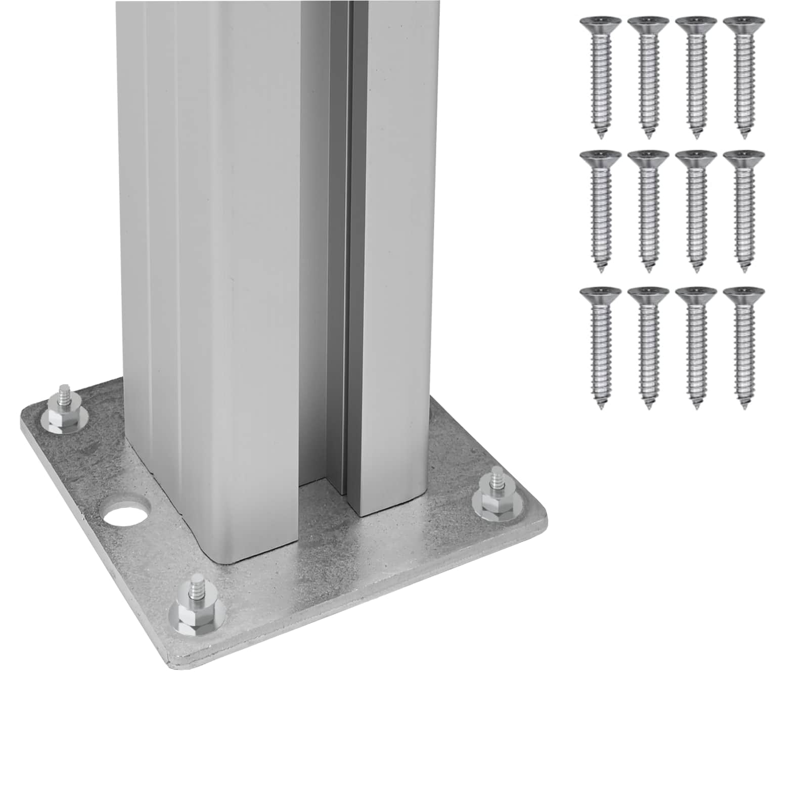 Mülltonnenzaun Braun 161 x 85 x 115 cm Aluminium und WPC