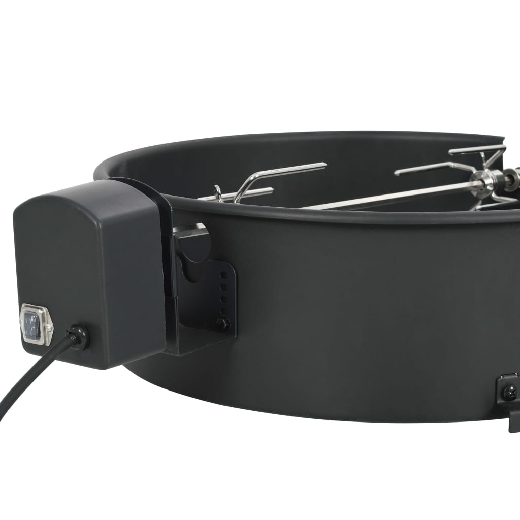 BBQ Rotisserie Ring Set 47 cm Schwarz
