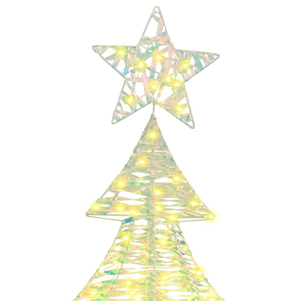 Weihnachtsbaum mit 120 LEDs Warmweiß 120,5 cm PET