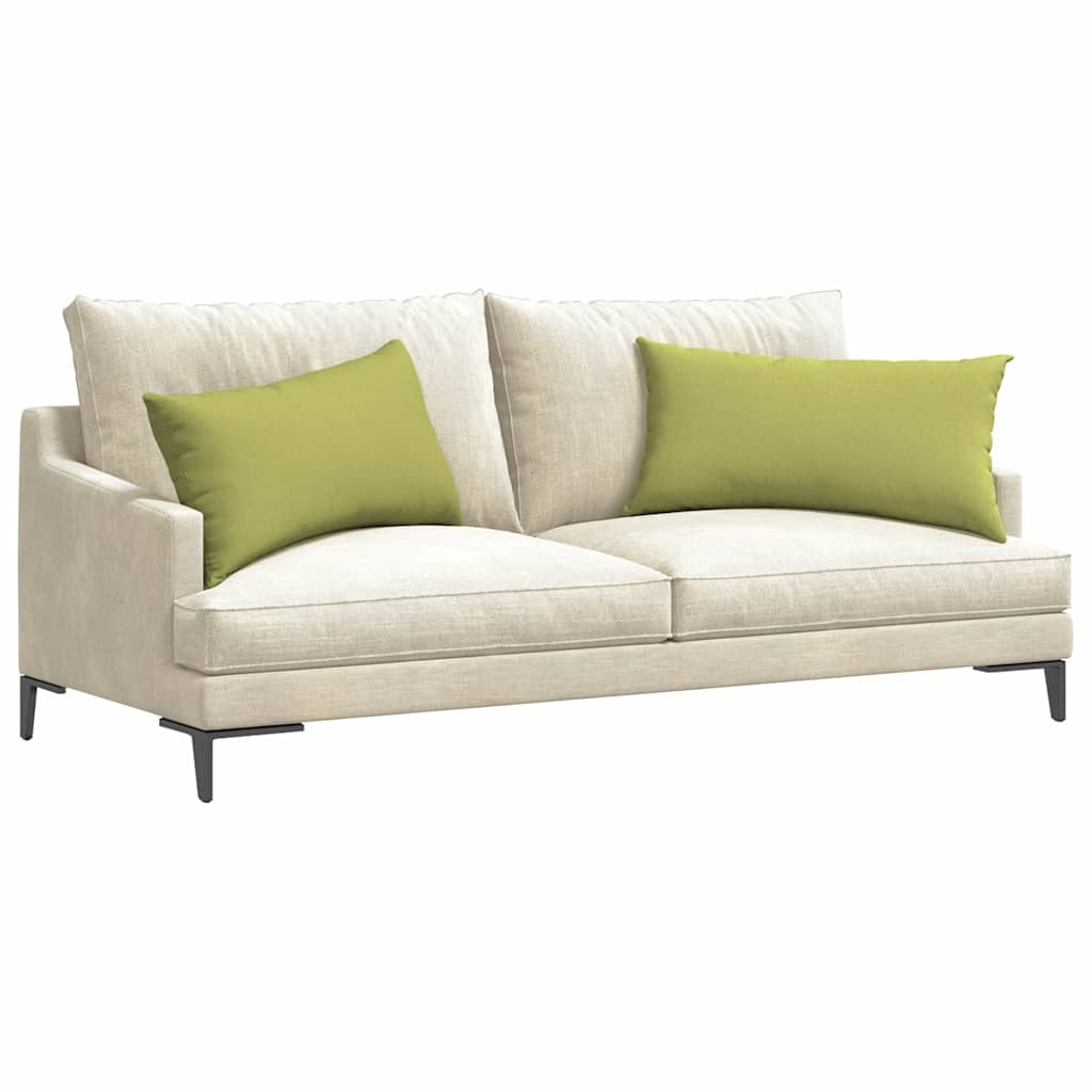 Sofakissen 2 pcs Hellgrau 50 x 30 cm Stoff