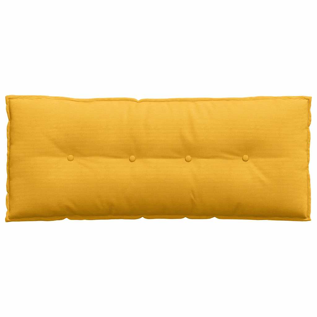 Rückenkissen Hellgrau 50 x 45 cm Cordstoff