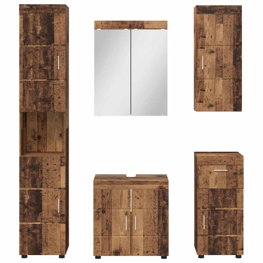 Badezimmermöbel-Set TULUM 2 pcs Weiß 60 x 34 x 63 cm