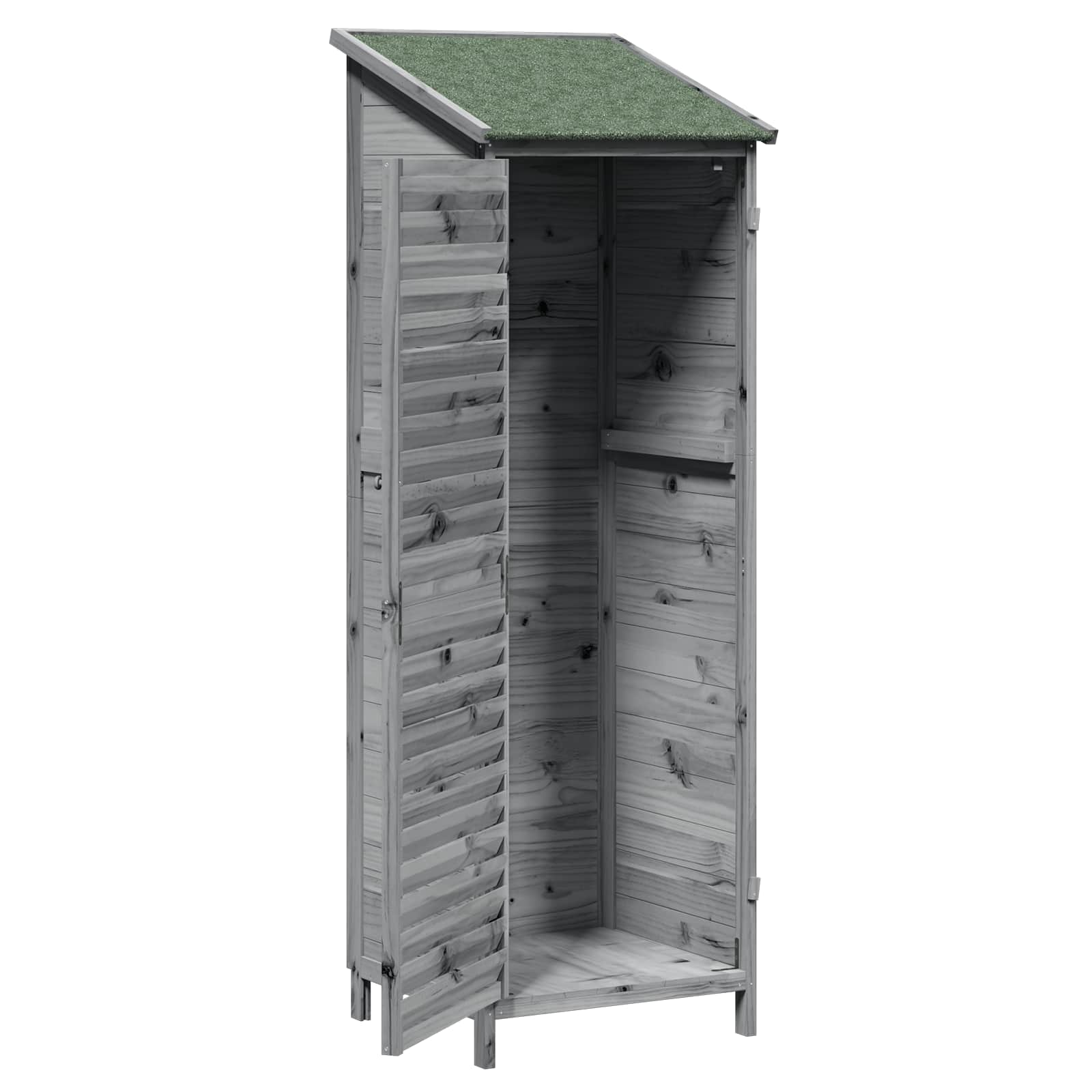 Gartenschuppen Natur 59 x 56 x 113,5 cm Massivholz aus Fichte