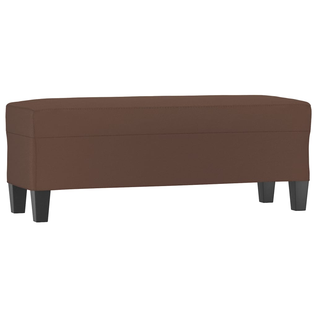 Sitzbank Schwarz 70x35x41 cm Kunstleder