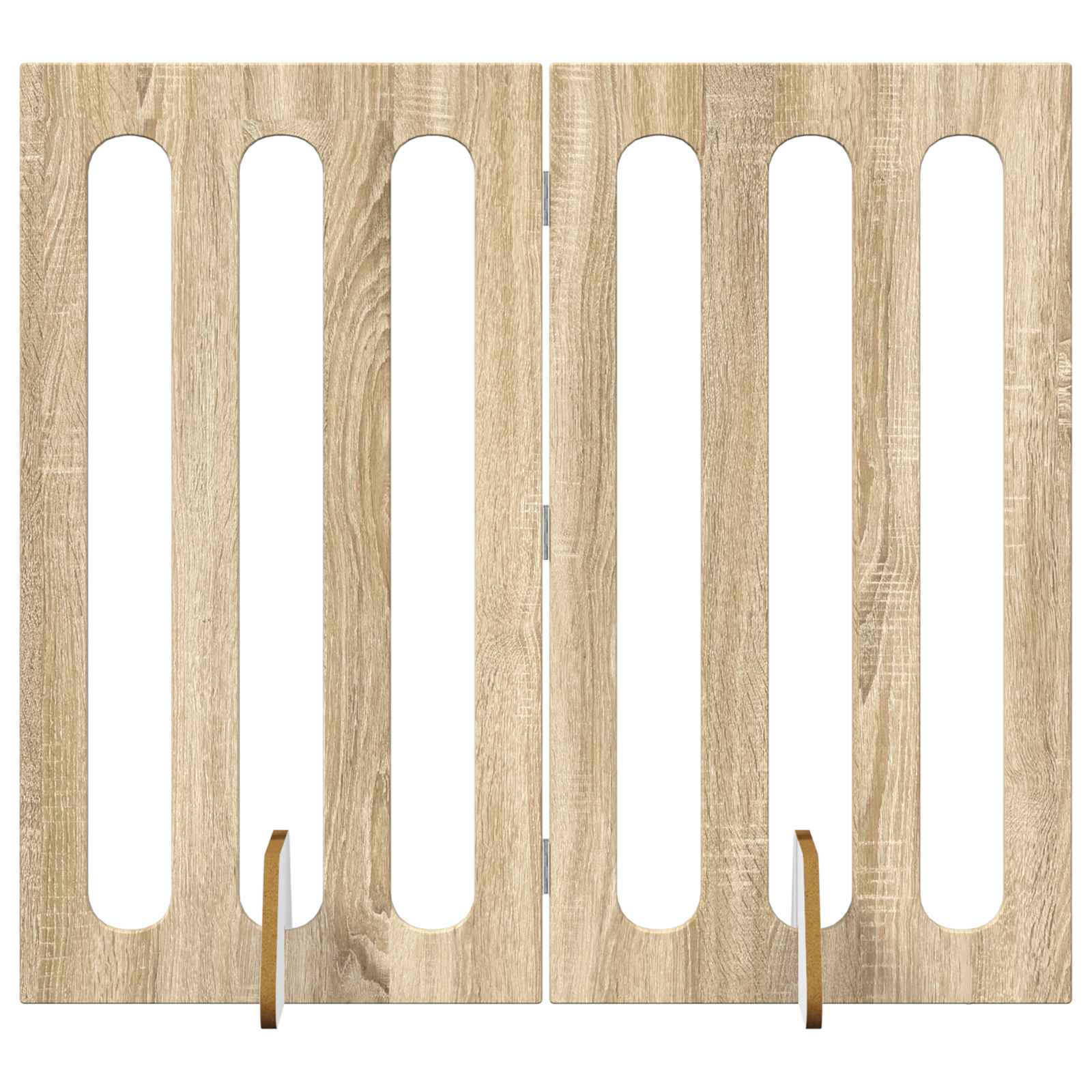 Faltbarer Haustierzaun 2 pcs Weiß 100,5 x 38 x 70 cm