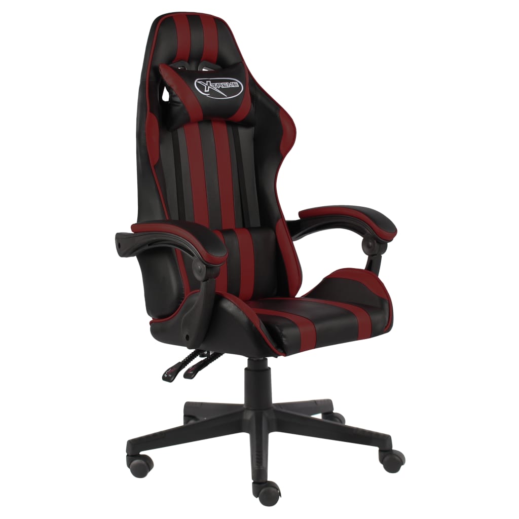 Gaming-Stuhl Schwarz und Blau Kunstleder