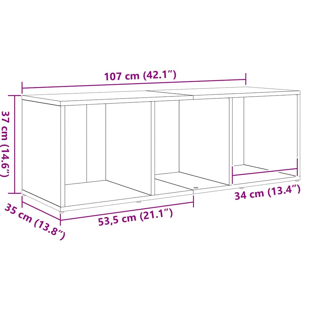 3-tlg. TV-Schrank-Set Weiß Holzwerkstoff