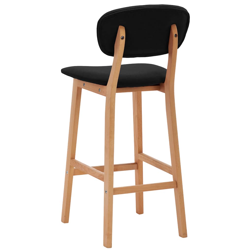 Barhocker 2 Stk. Braun Stoff