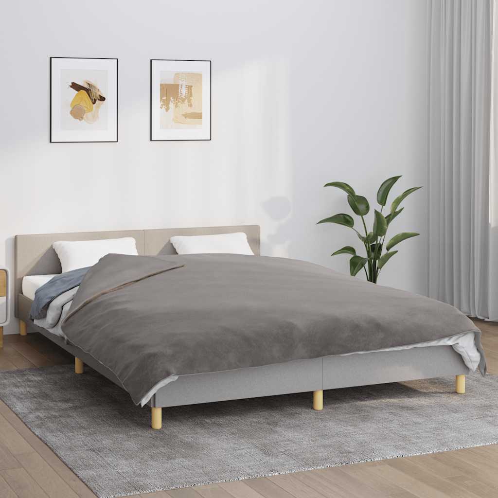 Gewichtsdecke mit Bezug Grau 122x183 cm 9 kg Stoff