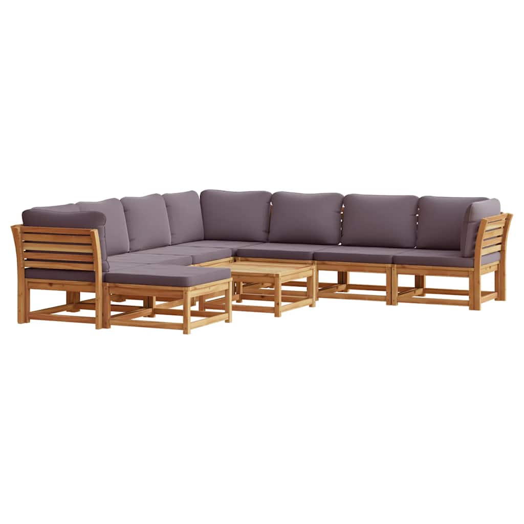 4-tlg. Garten-Lounge-Set mit Kissen Massivholz Akazie