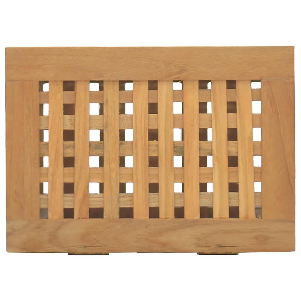 Wäschekorb Natur 35 x 25 x 60 cm Massivholz Teak