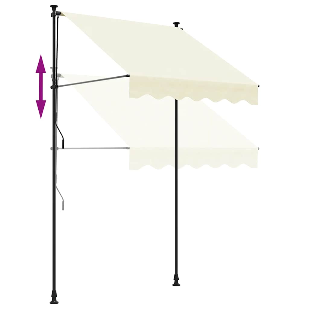 Einziehbare Markise Handbetrieben 150 cm Anthrazit