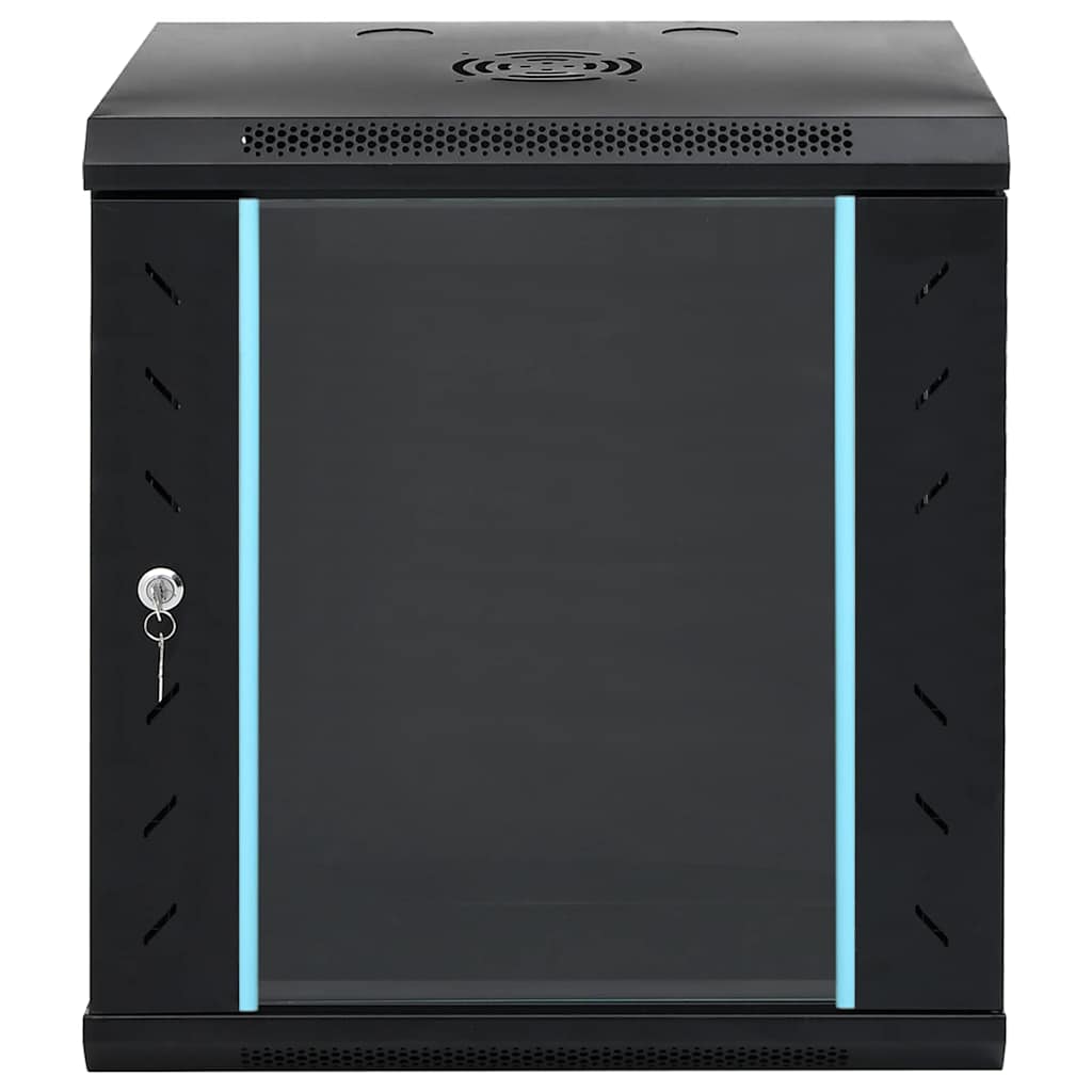 Netzwerkschrank mit Speicher Grau 60 x 45 x 28 cm Stahl