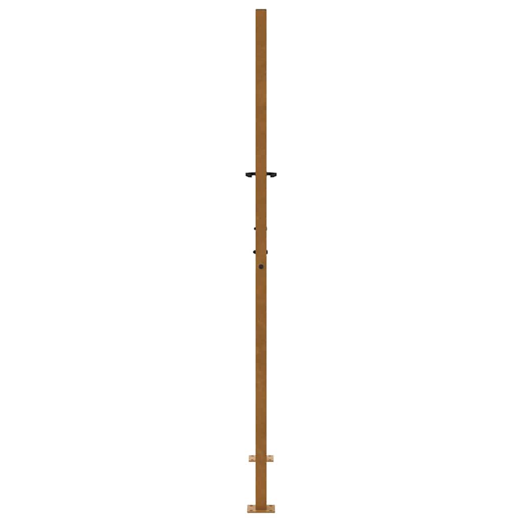 Gartentor Schwarz 100x100 cm Stahl Lichtdesign