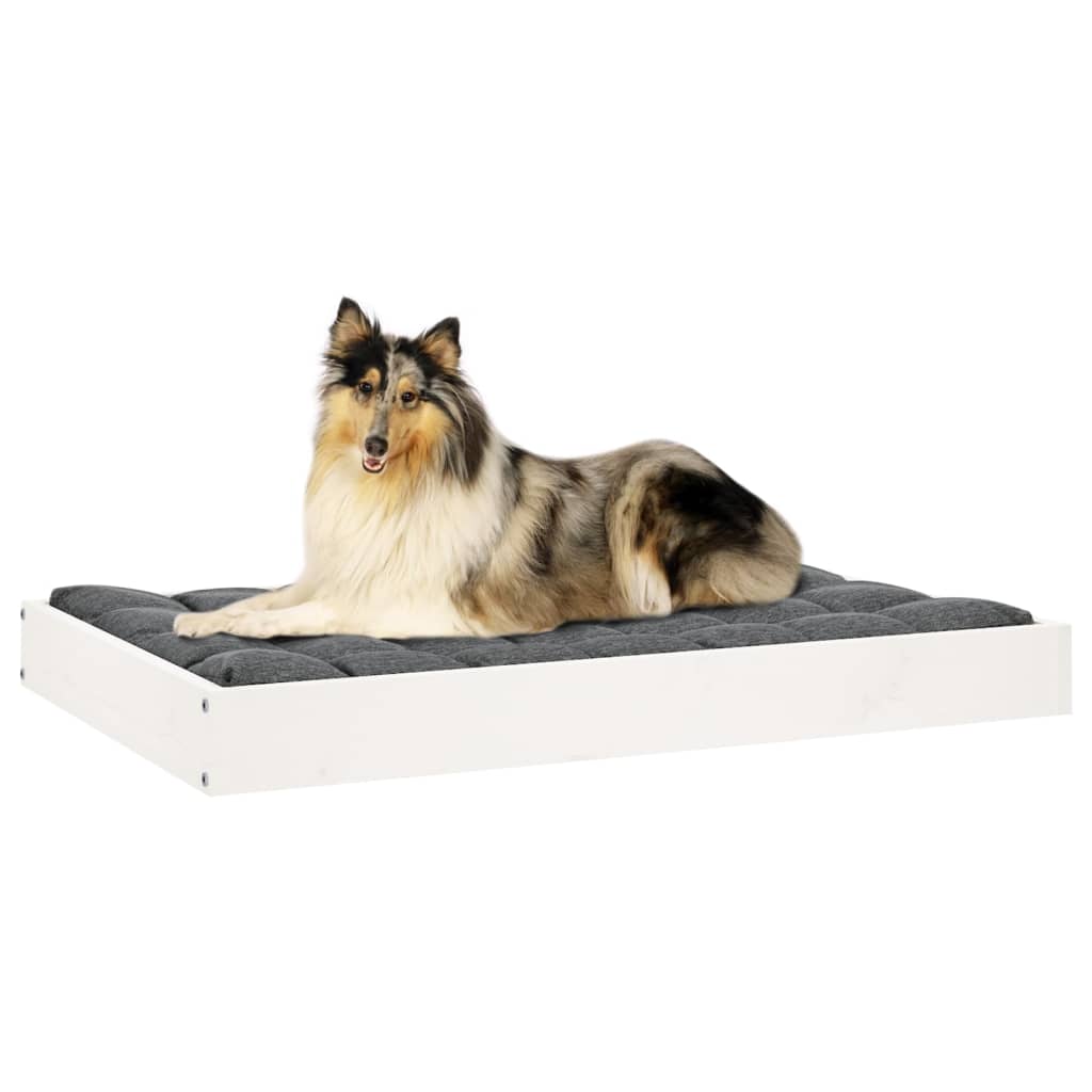 Hundebett 51,5x44x9 cm Massivholz Kiefer