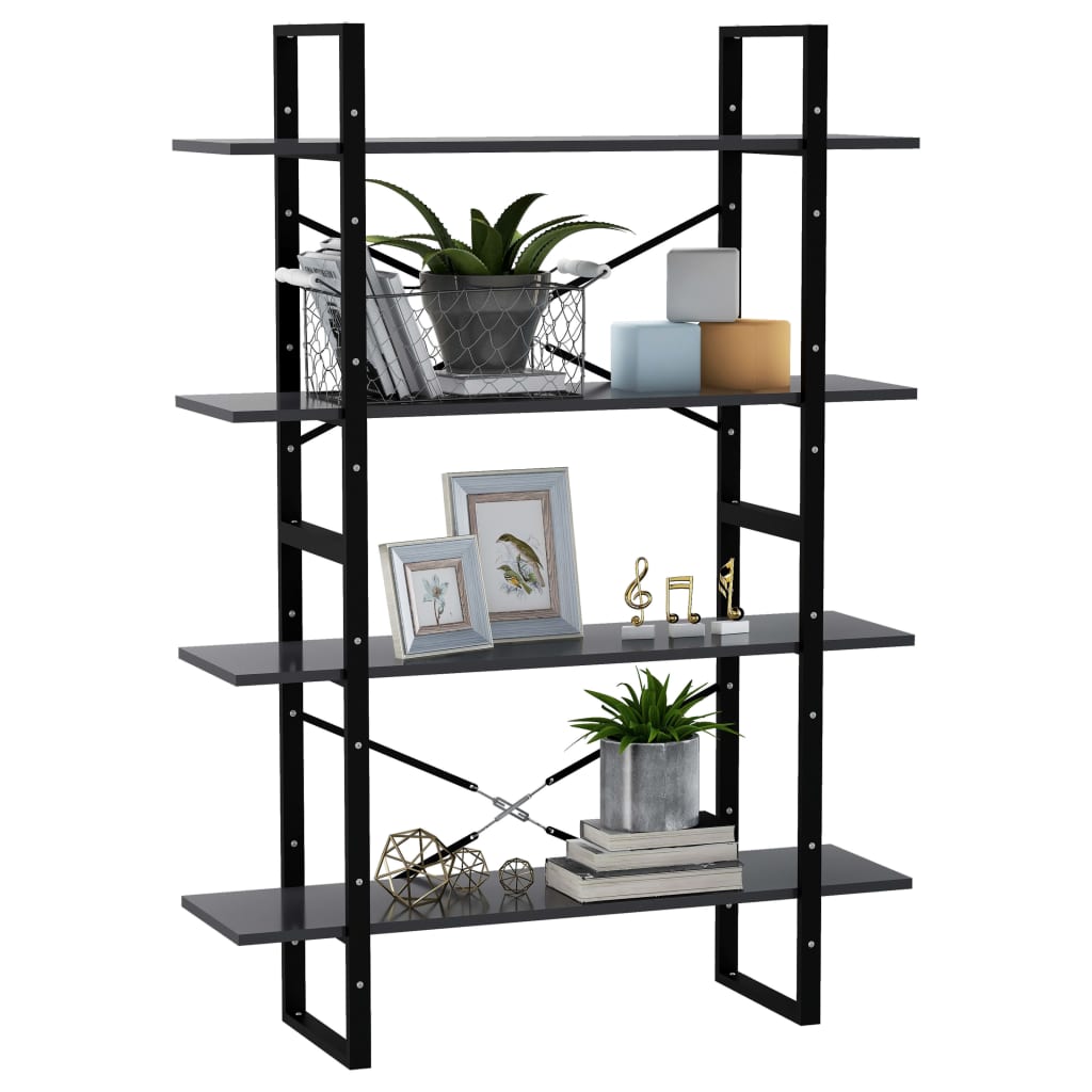 Bücherregal 2 Fächer Weiß 100x30x70 cm Holzwerkstoff