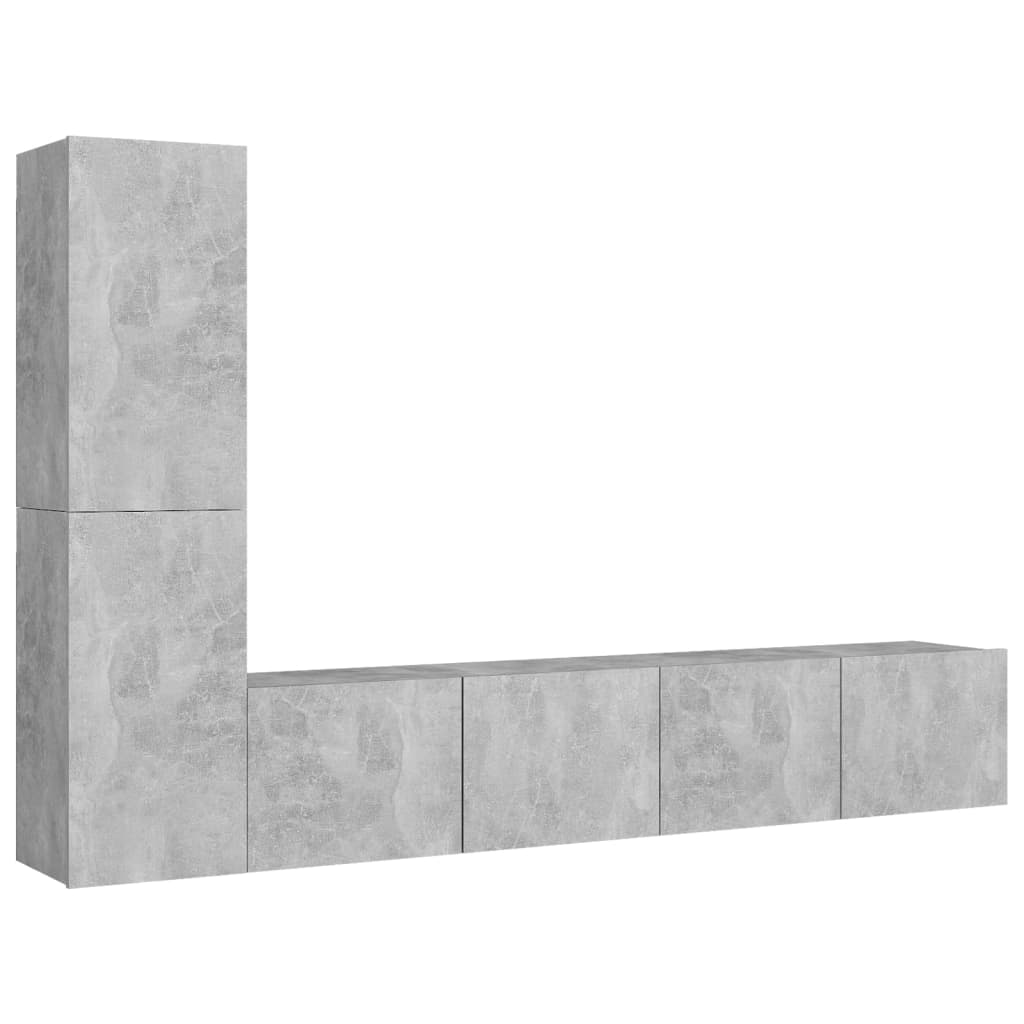 3-tlg. TV-Schrank-Set Weiß Holzwerkstoff