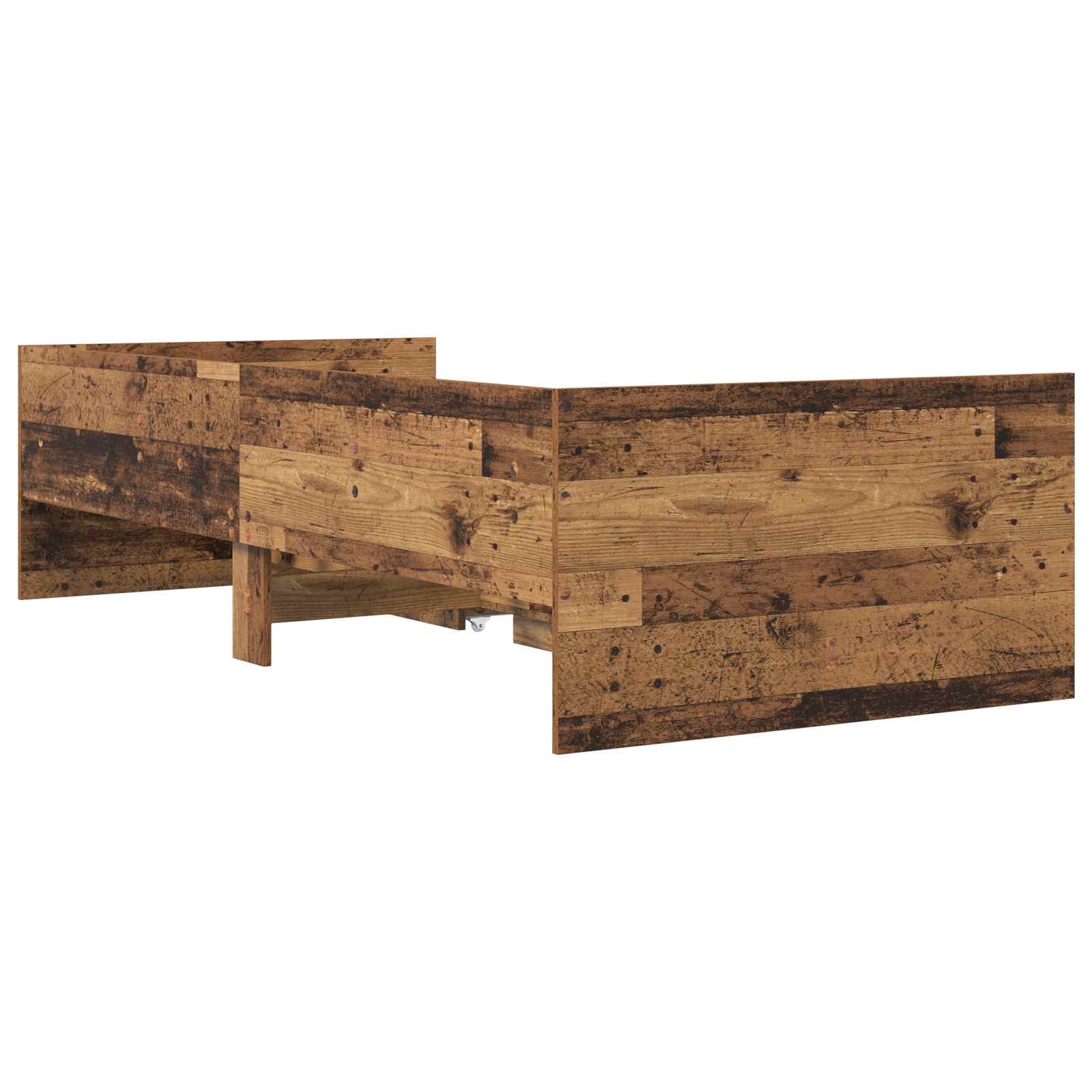 Bett mit Schubladen Braun Eiche-Optik 75x190 cm