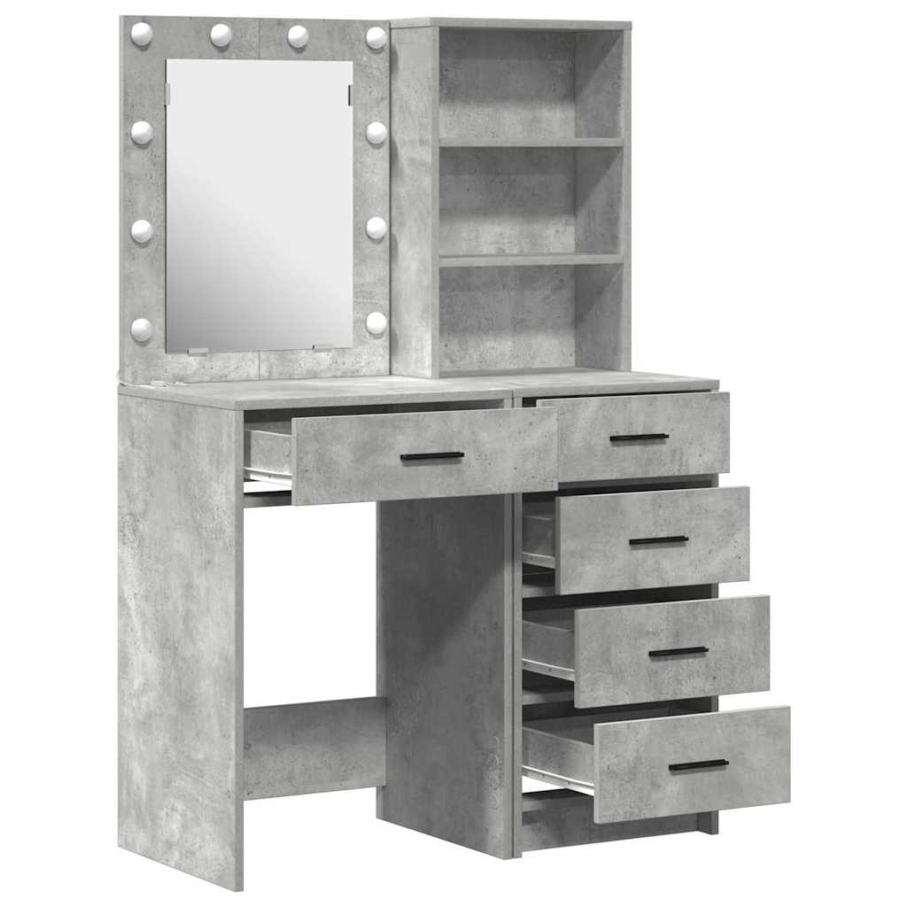 Schminktisch 2 pcs Weiß 50 x 41 x 135 cm Holzwerkstoff