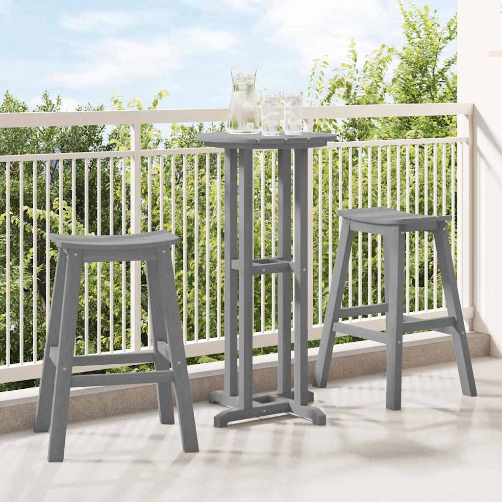 Barhocker 2 pcs Weiß 52 x 43 x 73,5 cm HDPE