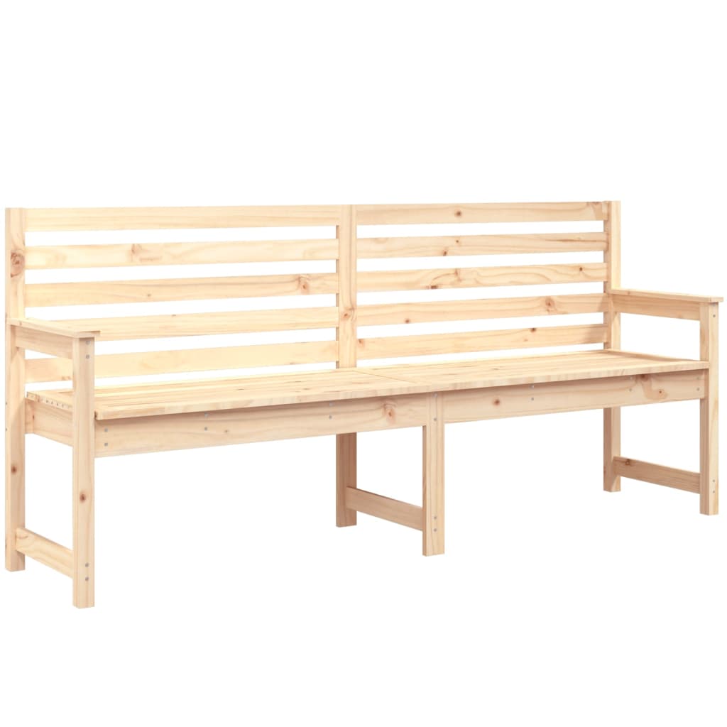 Gartenbank Grau 109x48x91,5 cm Massivholz Kiefer