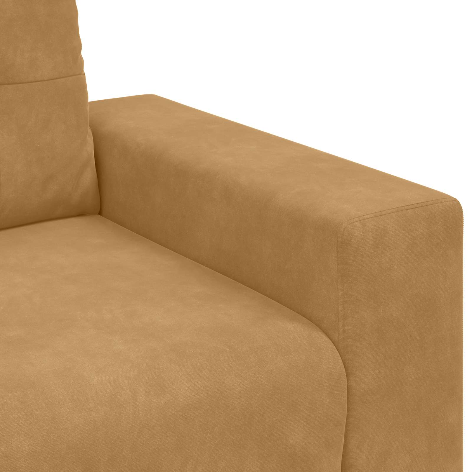 2-teiliges Sofa-Set mit Kissen, hellgrauer Samt