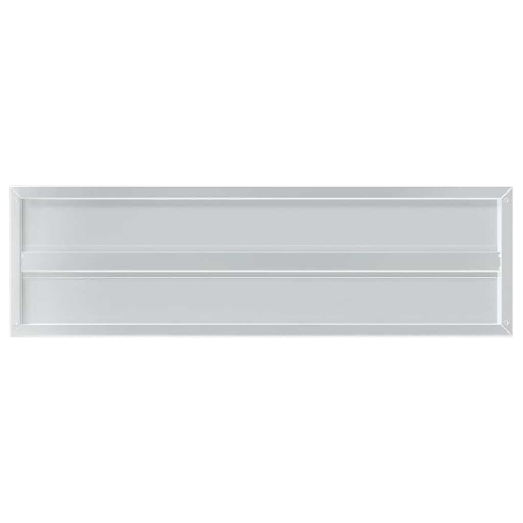 Wandregale 2 Stk. 100x40 cm Silbern Edelstahl