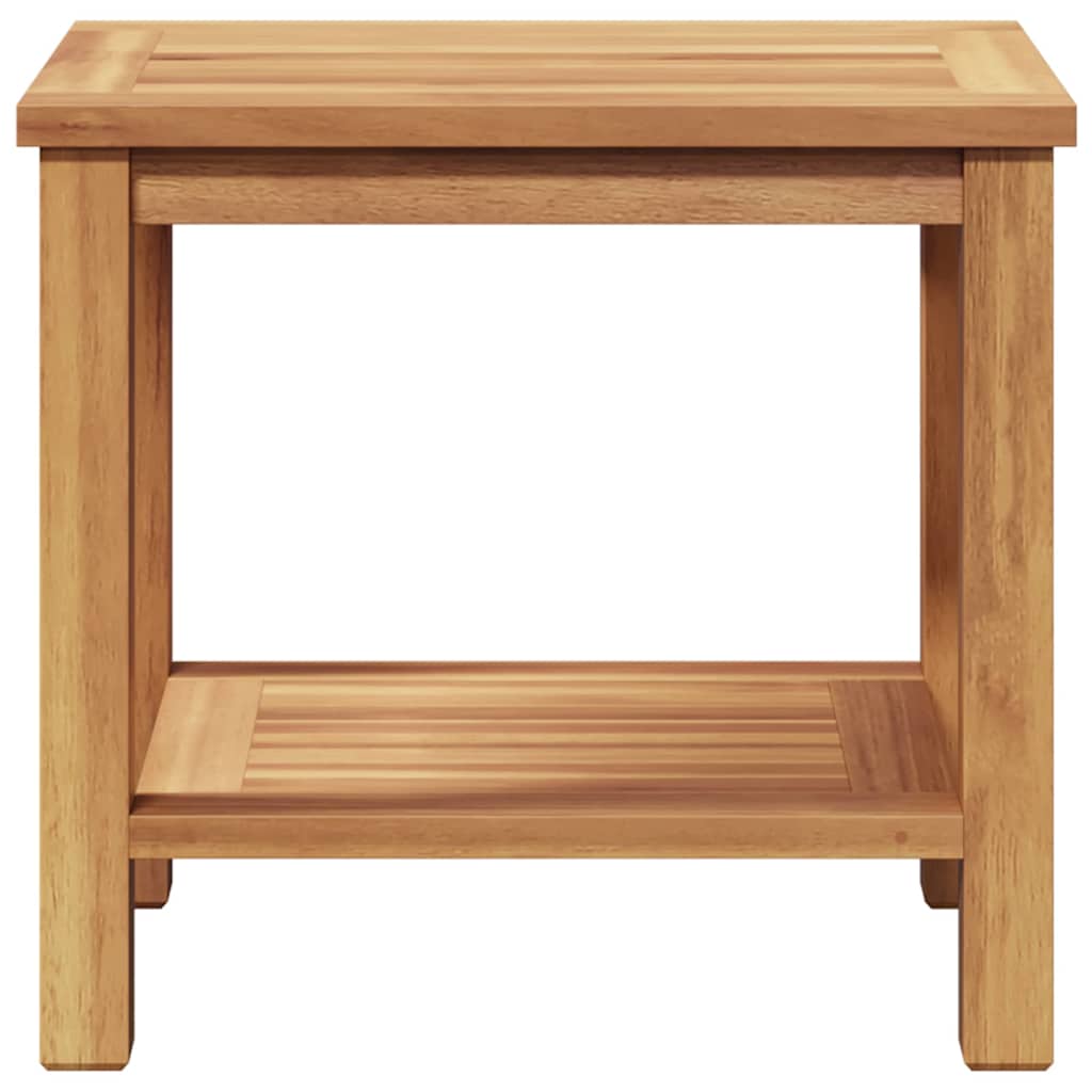 Couchtisch mit Speicher Braun 45 x 45 x 45 cm Massivholz Teak