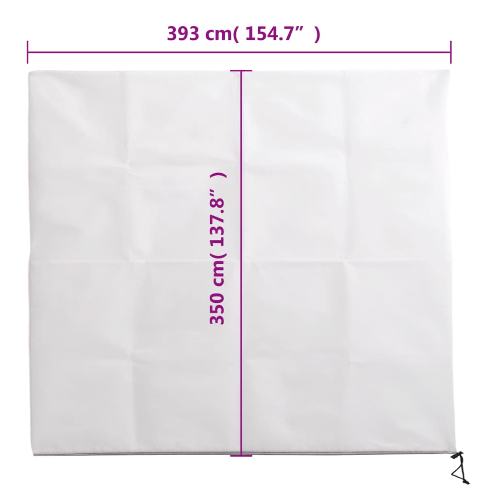 Wintervlies mit Reißverschluss 4 Stk. 70 g/m² 1x1,55 m