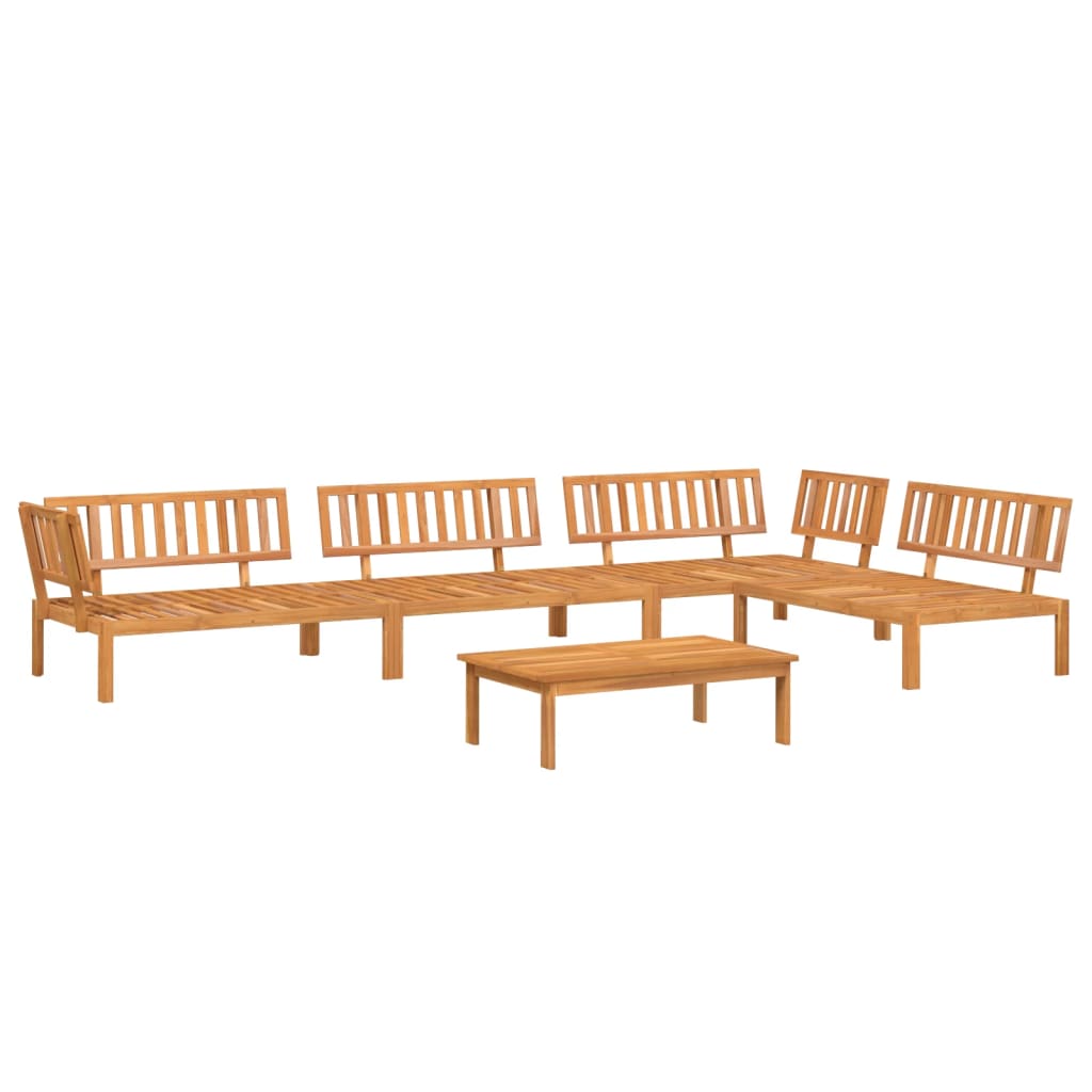 3-tlg. Garten-Sofagarnitur aus Paletten Massivholz Akazie