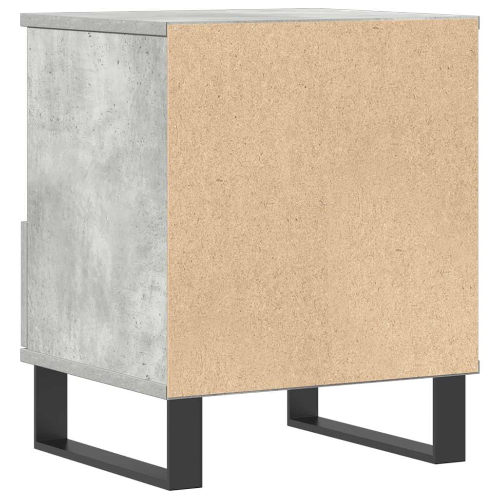 Bettschrank Schwarz Eichen-Optik 40 x 35 x 50 cm Holzwerkstoff