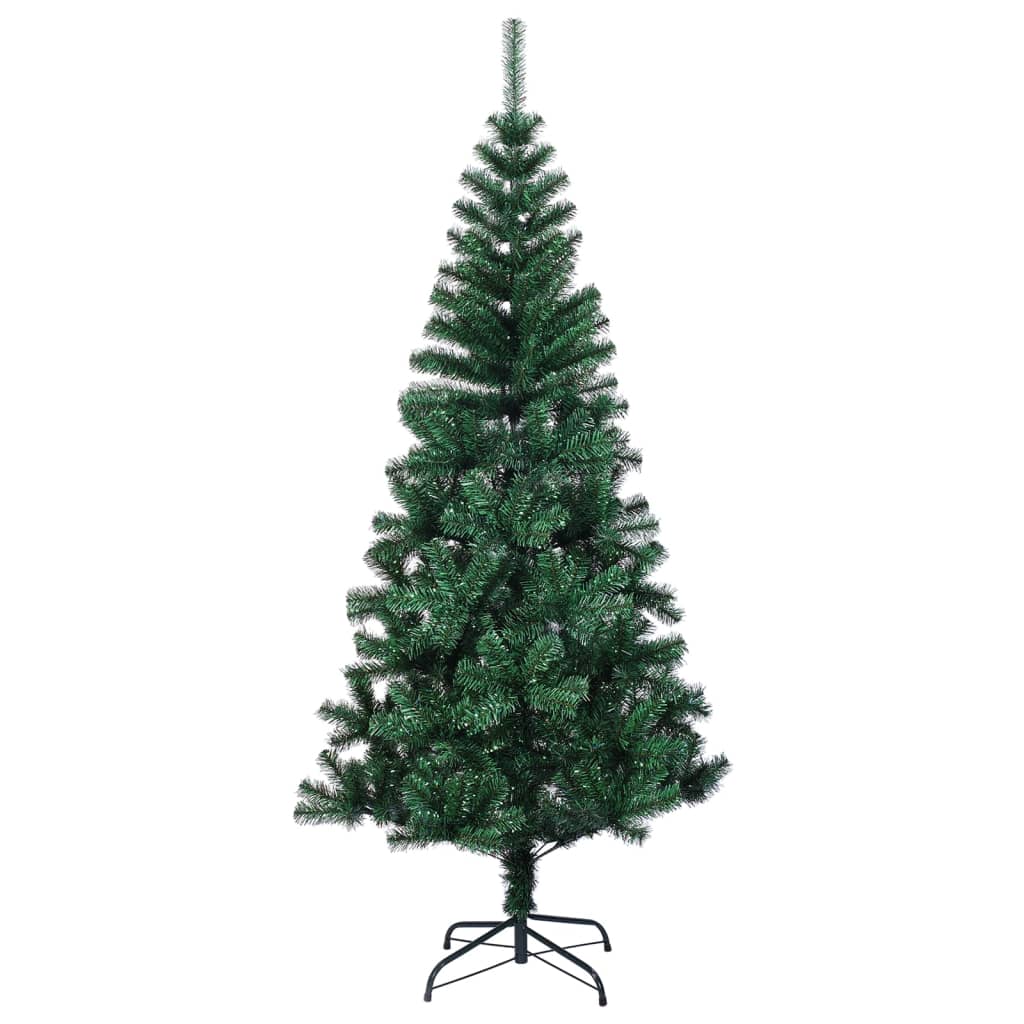 Künstlicher Weihnachtsbaum Schillernde Spitzen Weiß 180 cm PVC