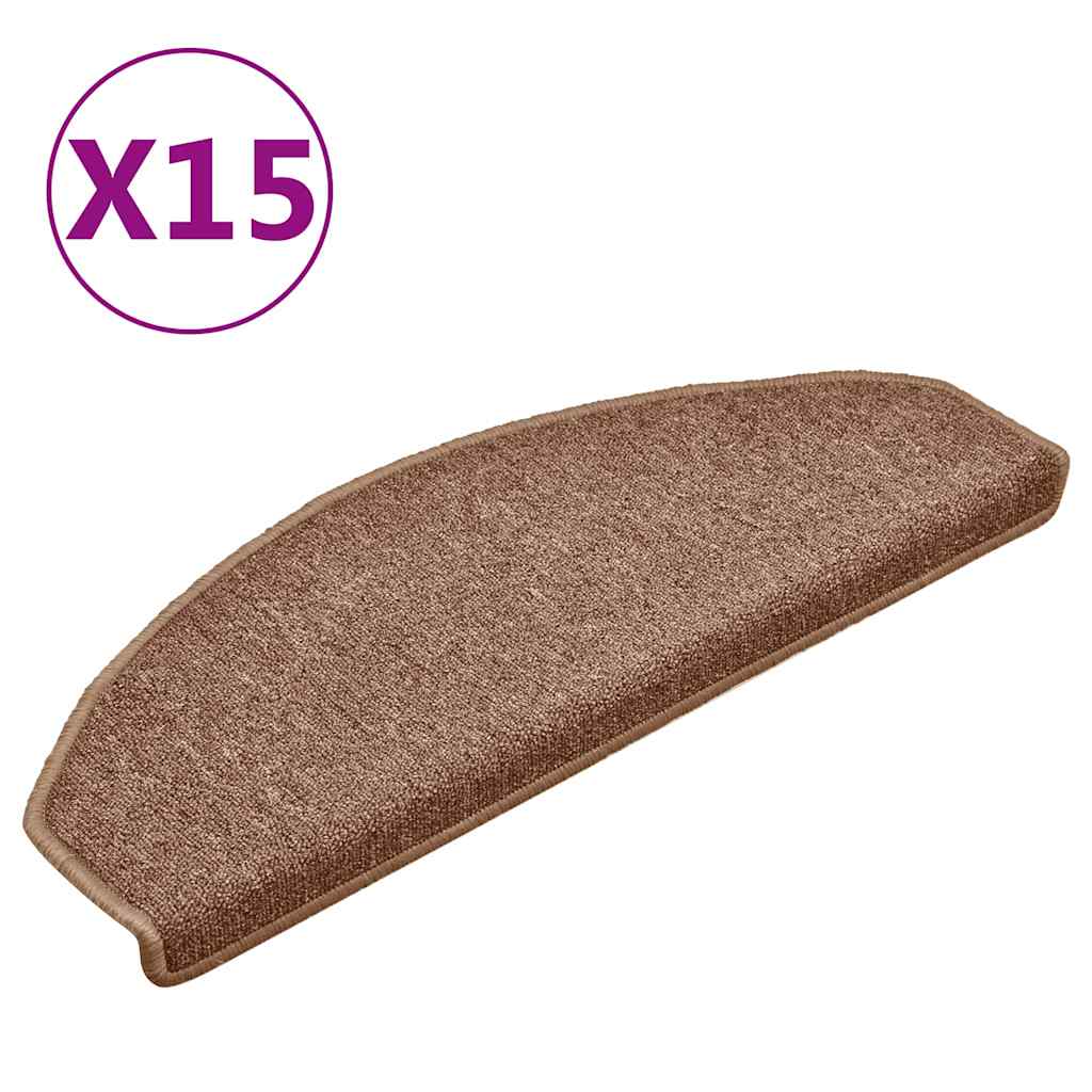 Stufenmatten 15 Stk. 56x17x3 cm Anthrazit Halbrund