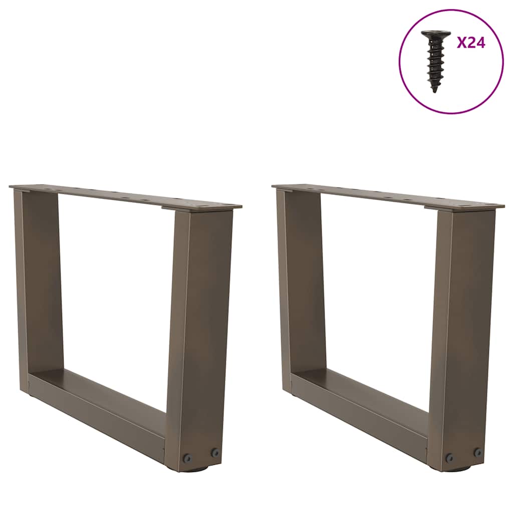 Couchtischbeine V-Form 2 Stück Schwarz 30x(30-31,3) cm Stahl