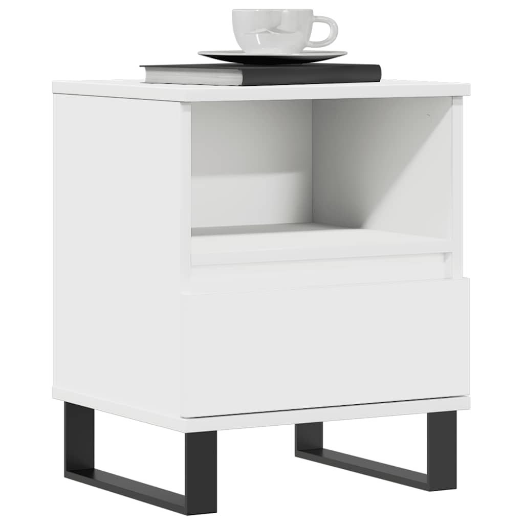 Bettschrank Schwarz Eichen-Optik 40 x 35 x 50 cm Holzwerkstoff