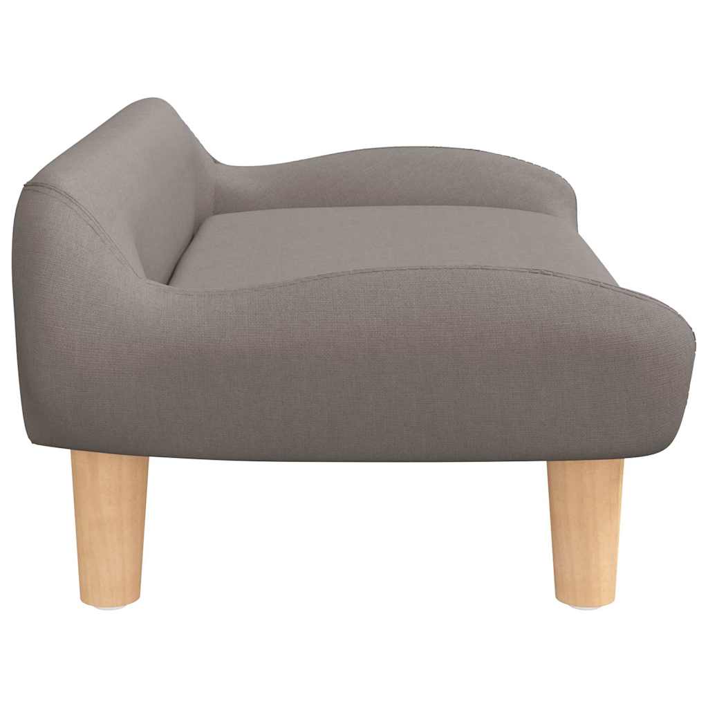 Hundebett Creme 70x40x24 cm Stoff