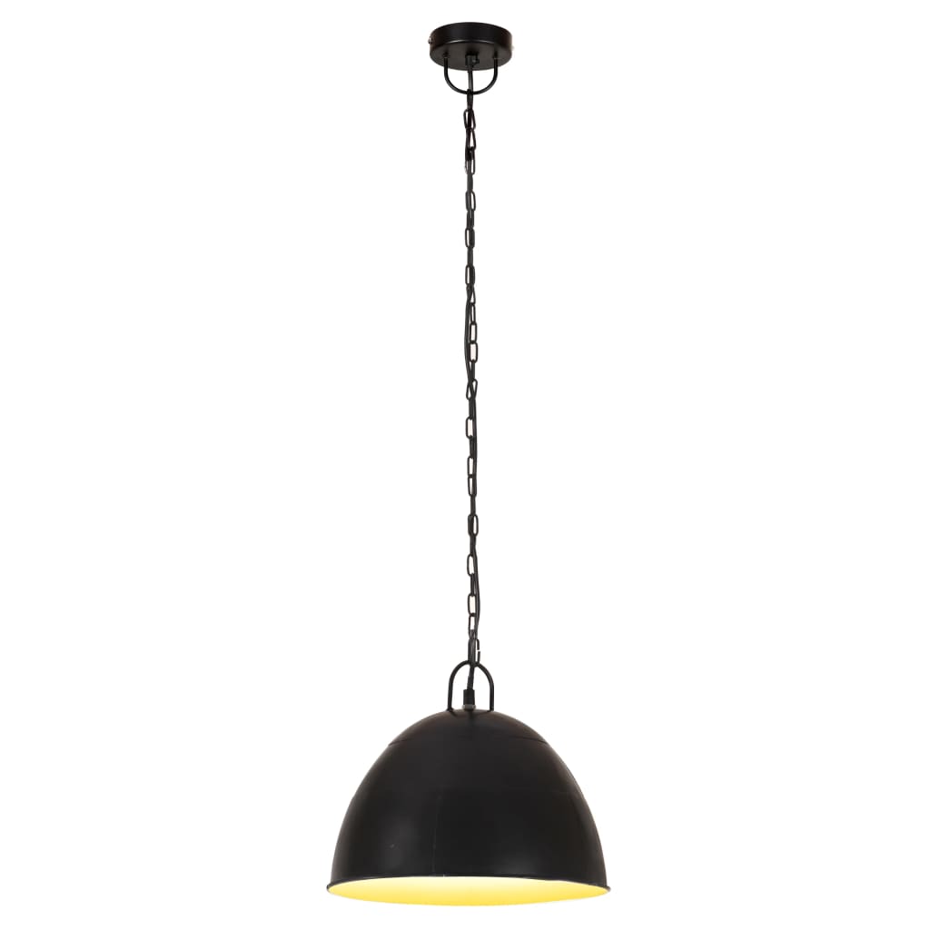 Hängelampe Vintage Industriestil 25 W Silbern Rund 31 cm E27