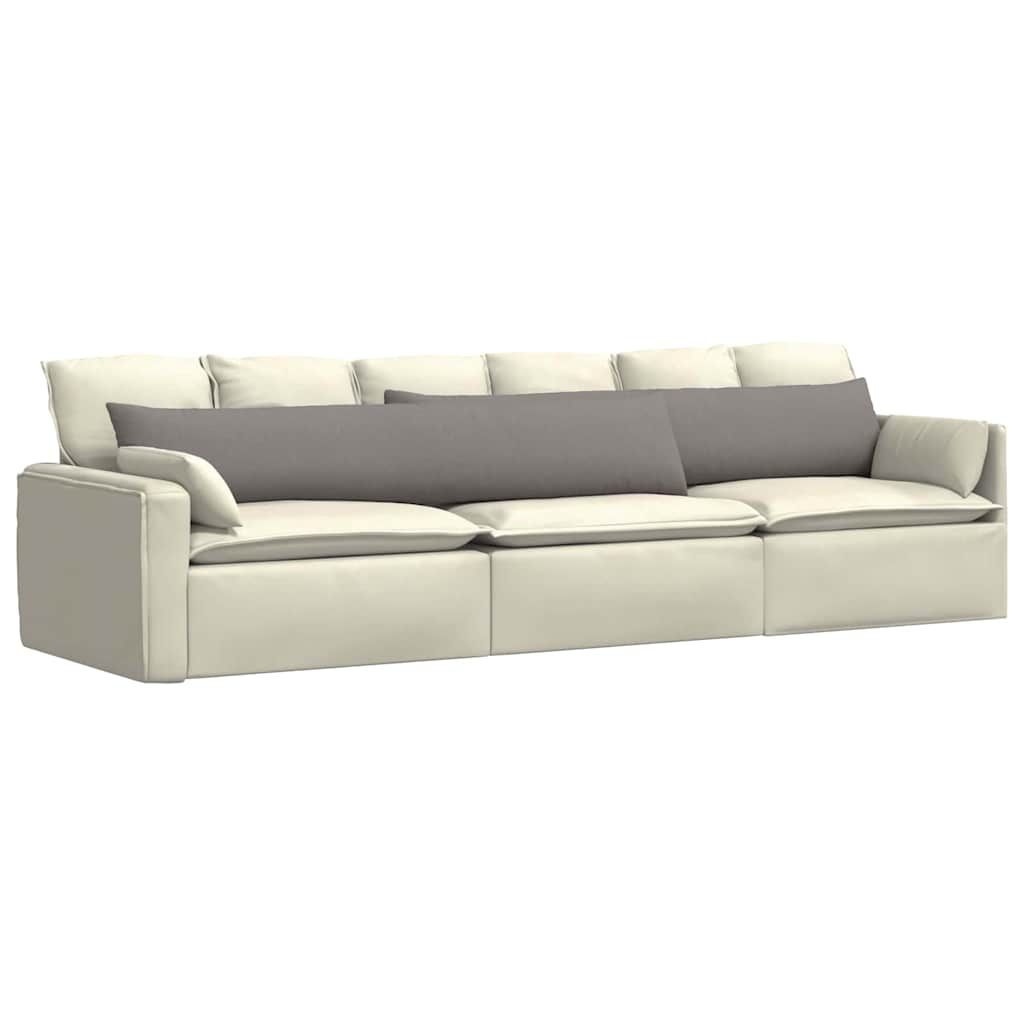 Sofakissen 2 pcs Hellgrau 50 x 30 cm Stoff