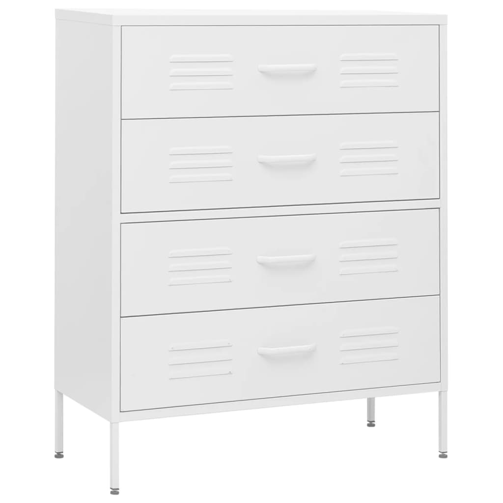 Kommode Olivgrün 80x35x101,5 cm Stahl