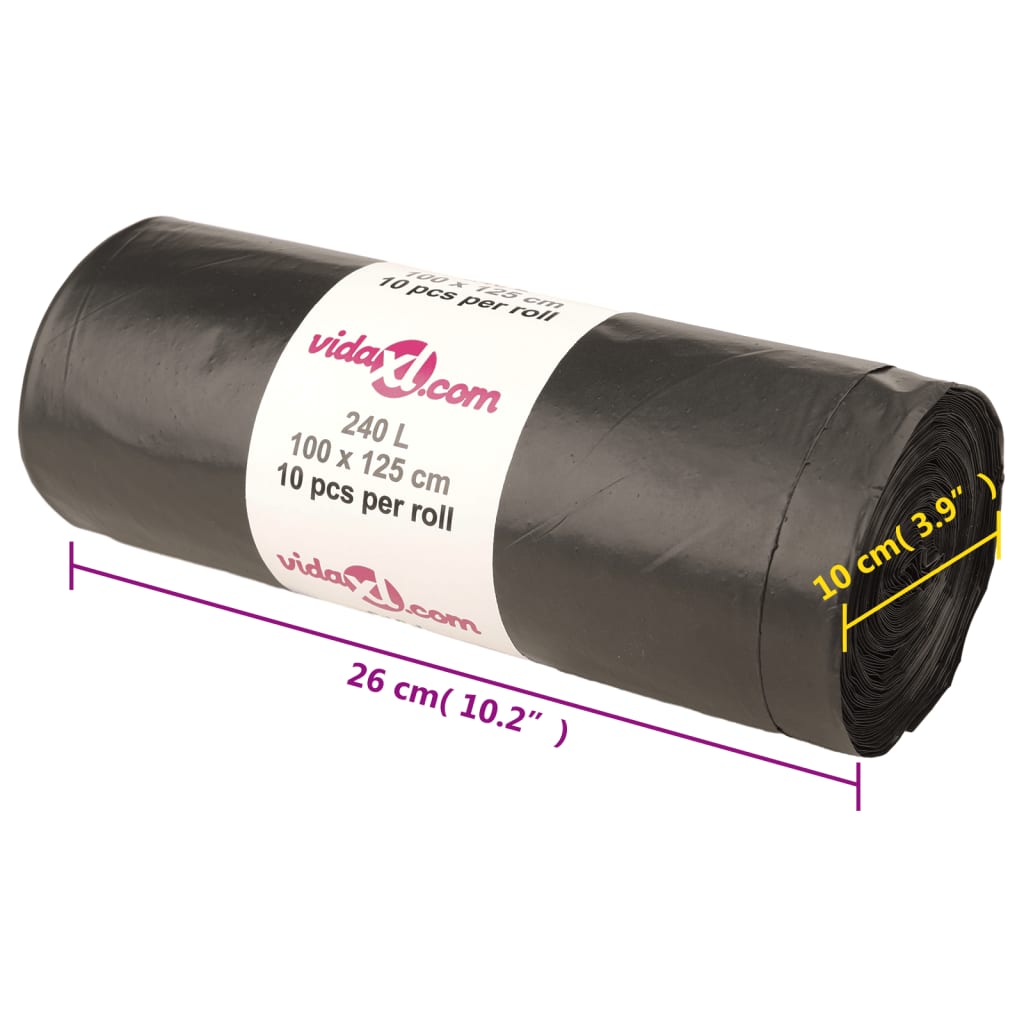 Müllsäcke 250 Stk. Schwarz 35 L