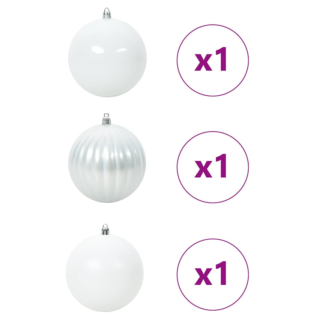 Weihnachtsbaumkugel Set XL 9 pcs Rot Kunststoff