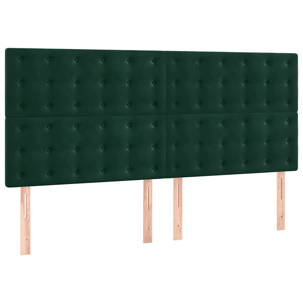 Kopfteil Hellgrau 80x5x118/128 cm Samt