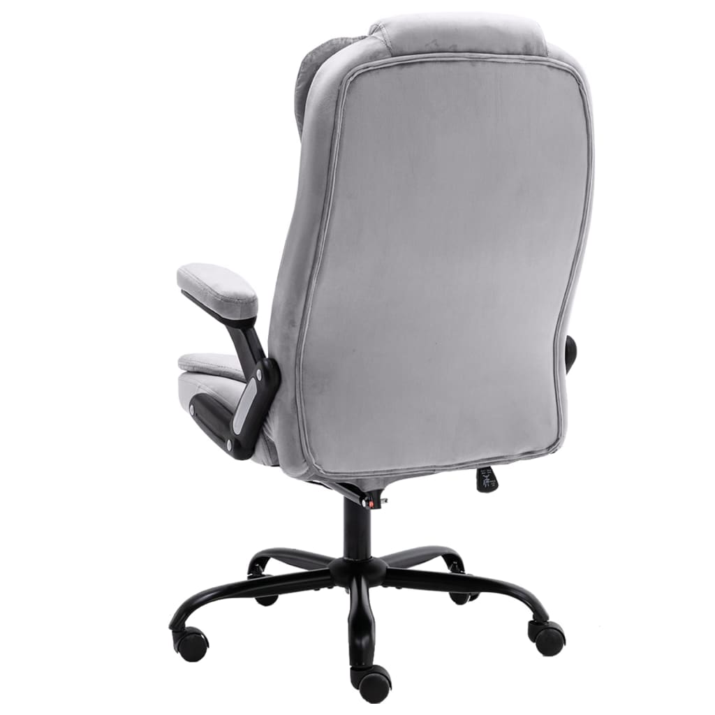 Bürostuhl Dunkelgrau Samt