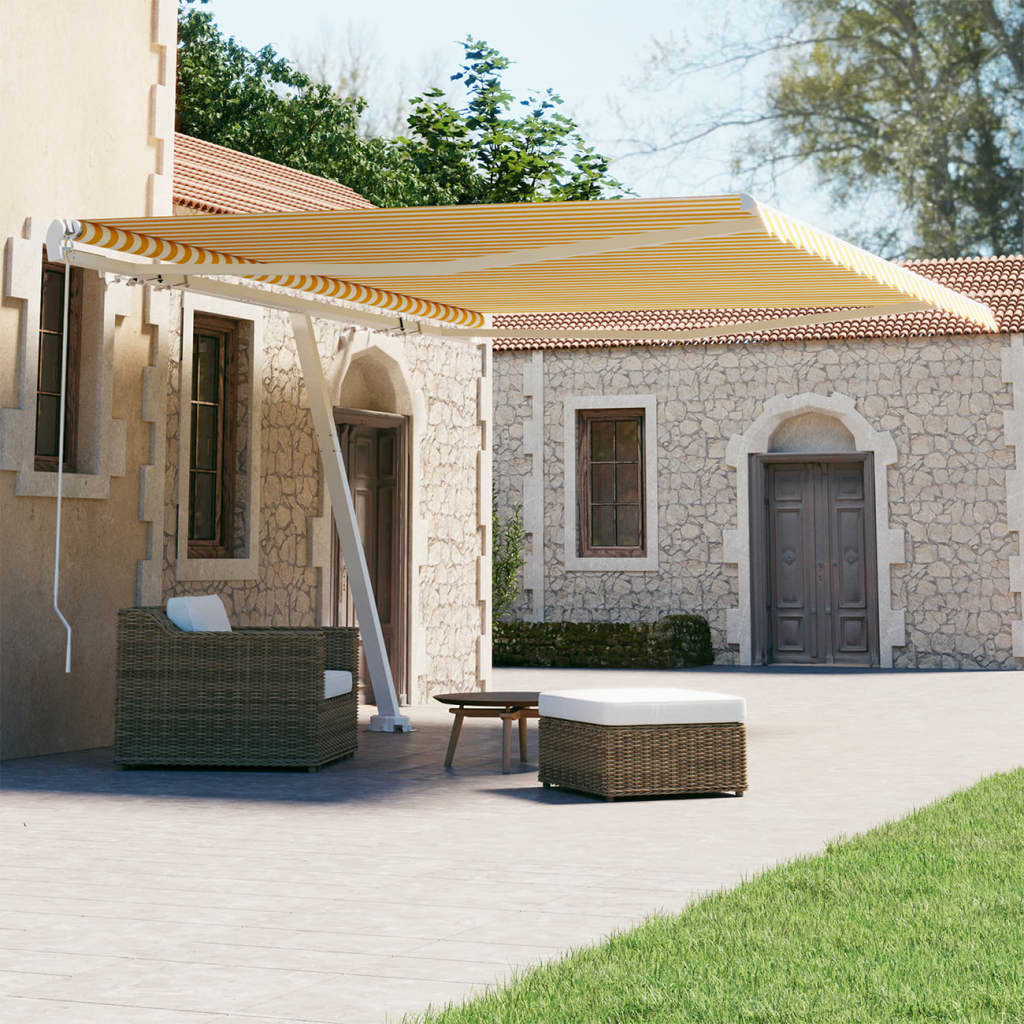 Standmarkise Manuell Einziehbar 300x250 cm Creme