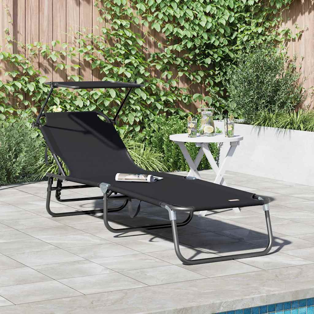 Klappbare Sonnenliege Blau 190 x 57 x 81 cm Oxford