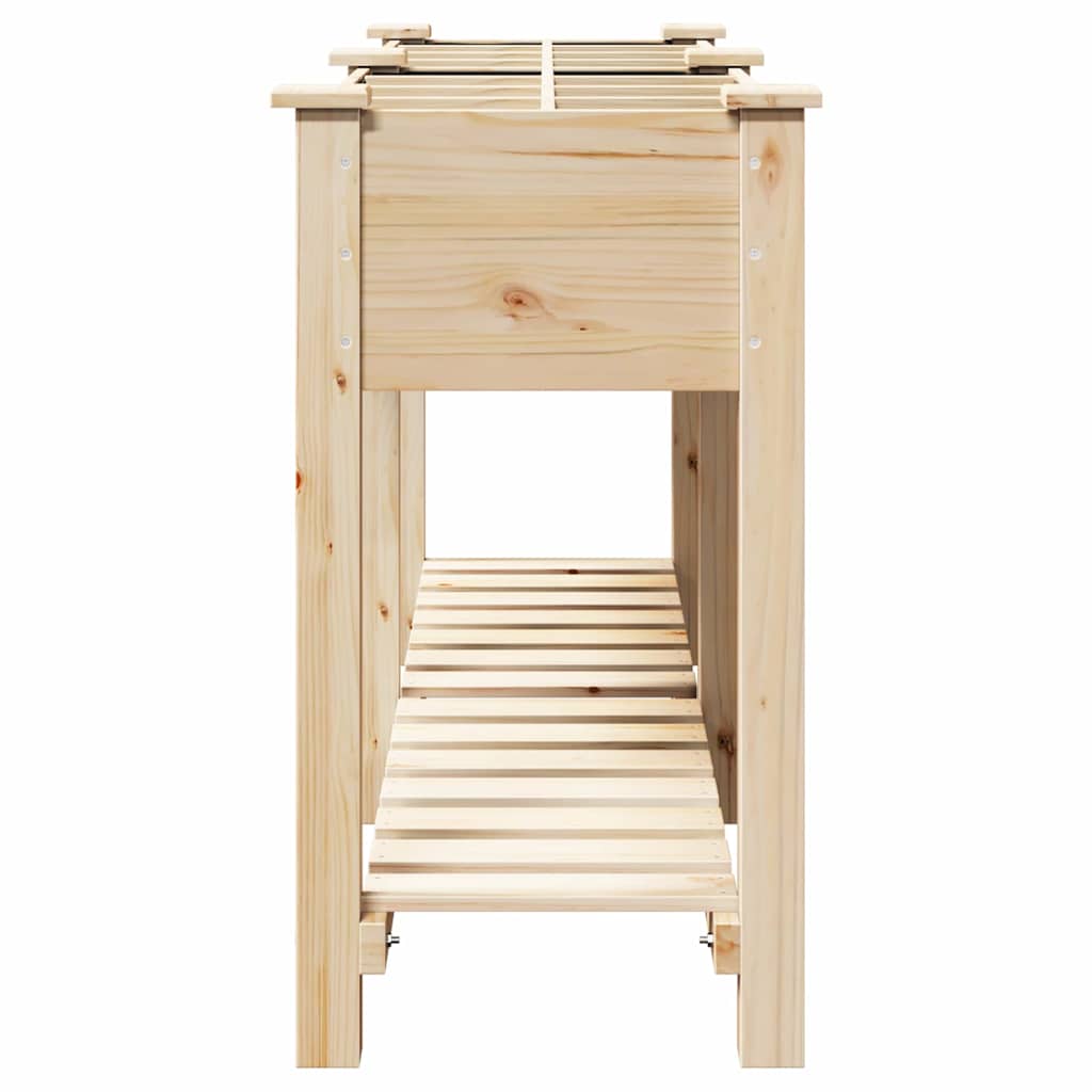 Garten-Pflanzgefäß mit Regal Beige 71 x 37 x 76,5 cm