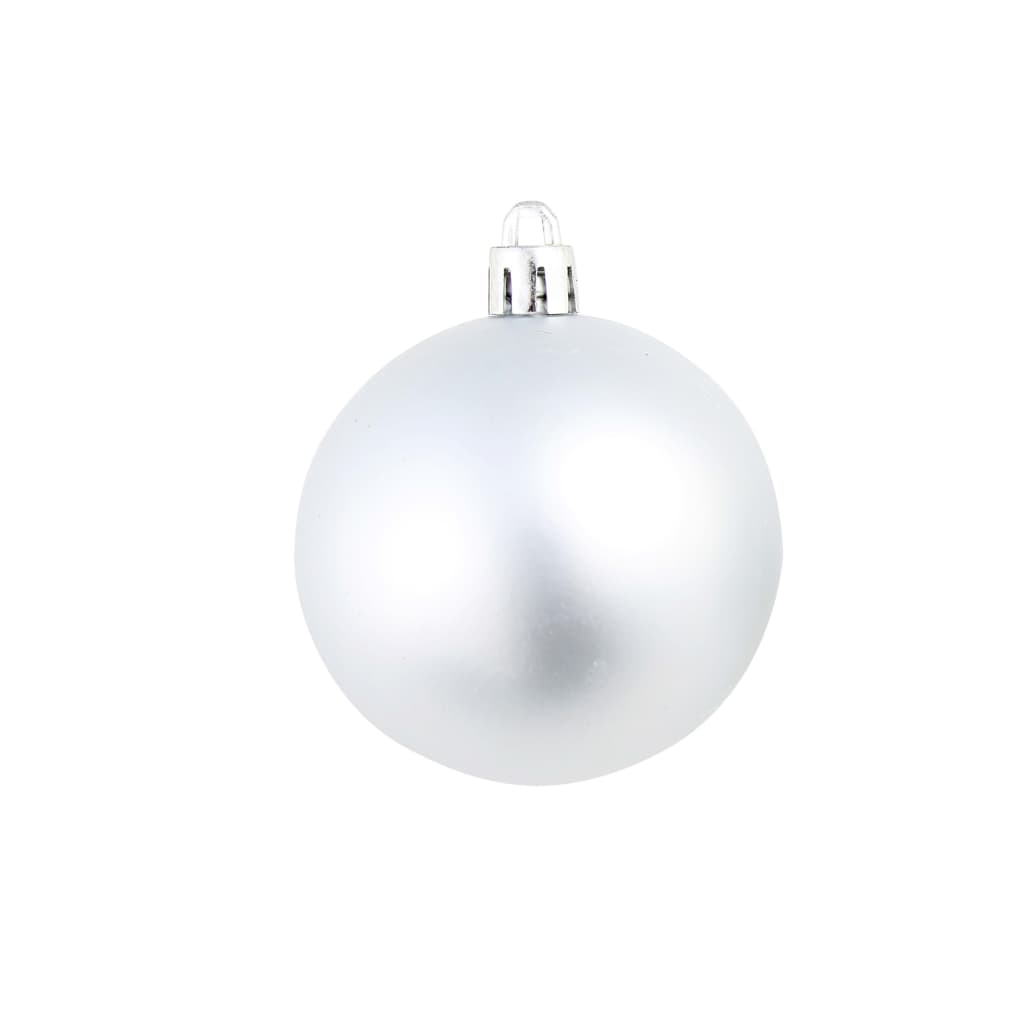 100-tlg. Weihnachtskugel-Set Weiß