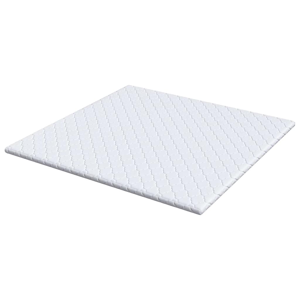 Kokosnuss Topper Weiß 70 x 200 cm Jacquard-Stoff