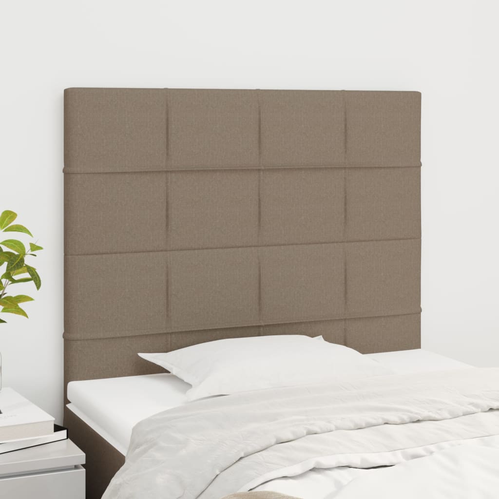 Kopfteil Hellgrau 80x5x118/128 cm Stoff
