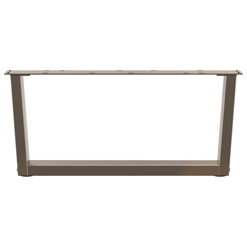 Couchtischbeine V-Form 2 Stück Schwarz 30x(30-31,3) cm Stahl